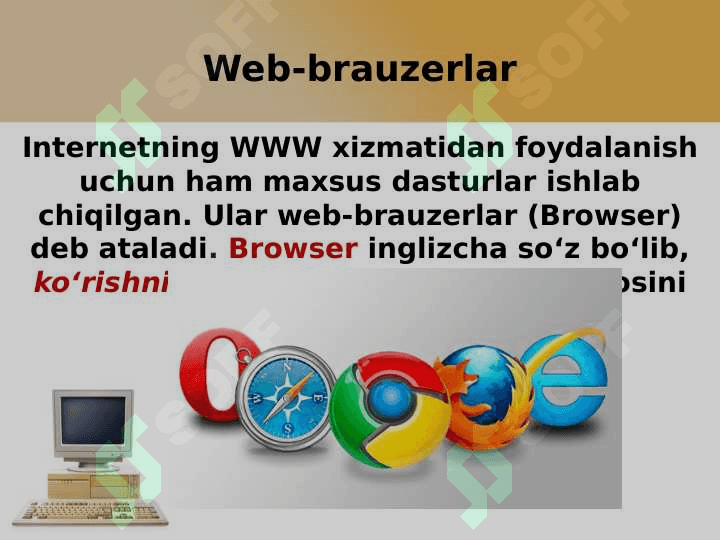 Internetda ishlashni ta’minlovchi dasturlar 2