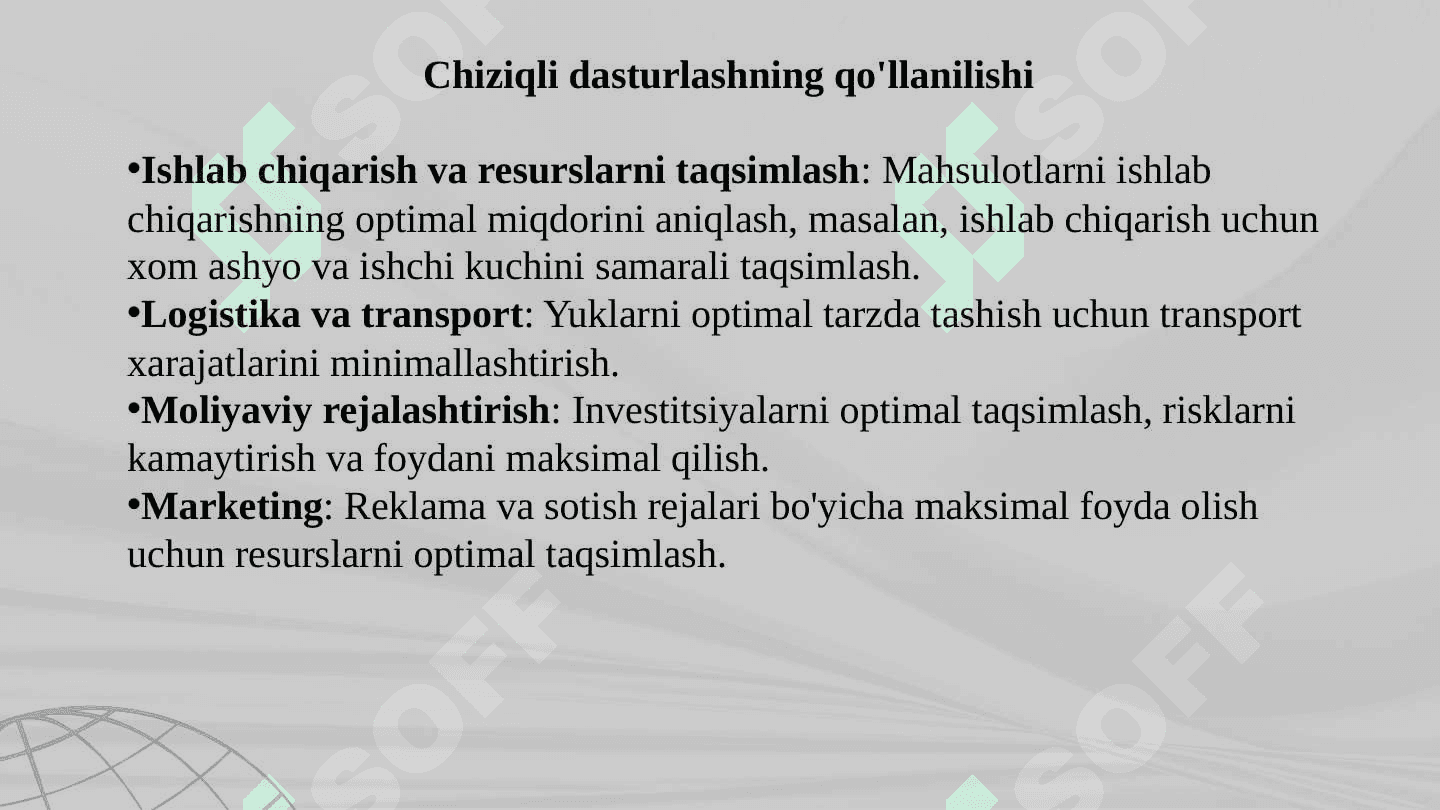 Python dasturlash tilida chiziqli dasturlash jarayonlarini o’quvchilarga hayotiy misollar bilan tushuntirish 4