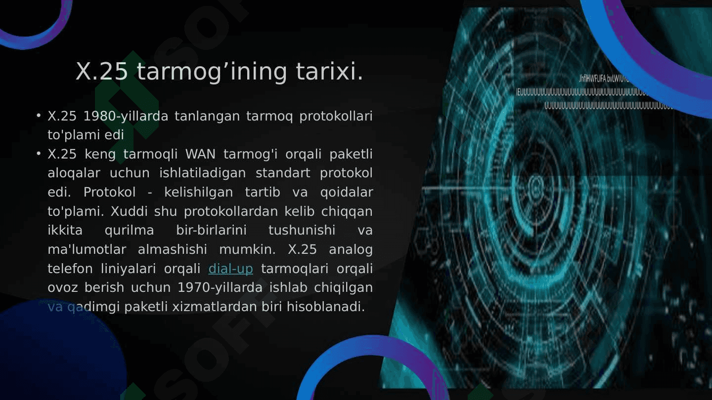 X.25 TARMOQLARI. IPX/SPX PROTOKOLLAR STEKI 3
