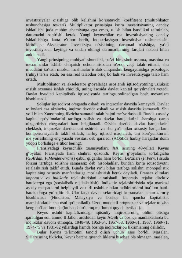 J.M. Keyns ta’limoti va neokeynschilik 3