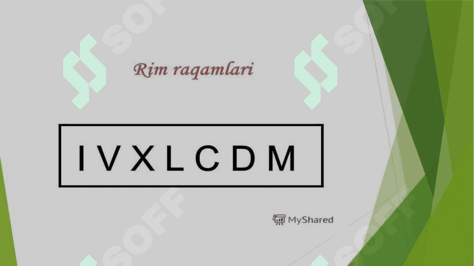 rim raqamlari 3