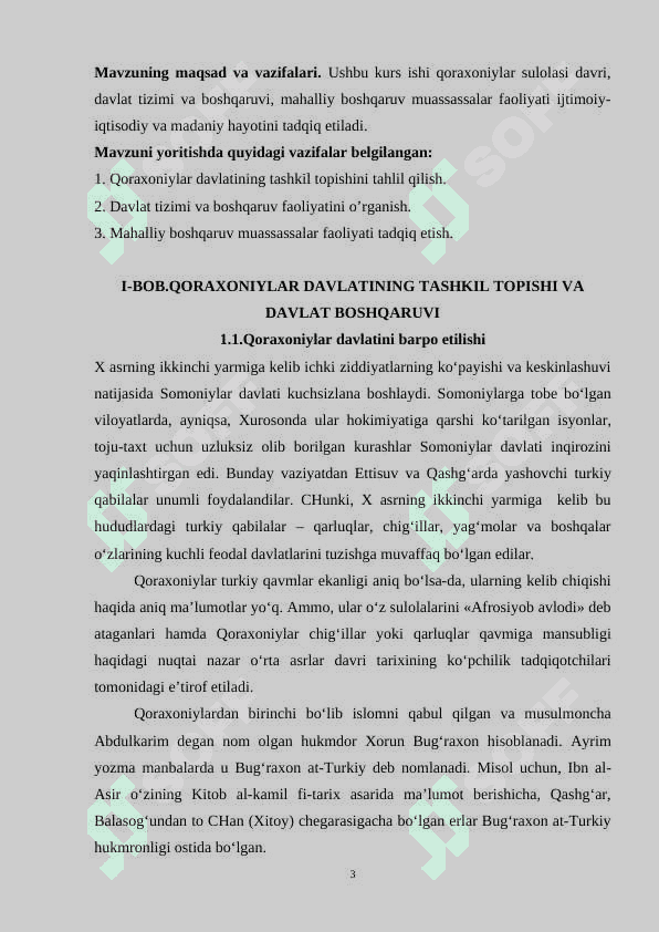 QORAXONIYLAR DAVLATINING TASHKIL TOPISHI 3