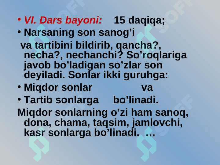 Son so`z turkumi 4