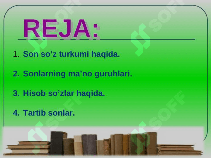 Son so`z turkumi 7