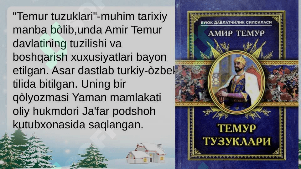 TEMURIYLAR DAVRI MANBALARI 4