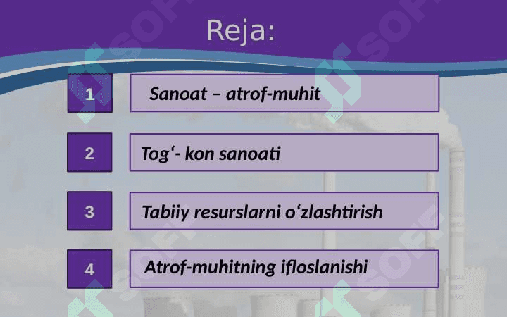Sanoat va atrof muhit muammolari 2