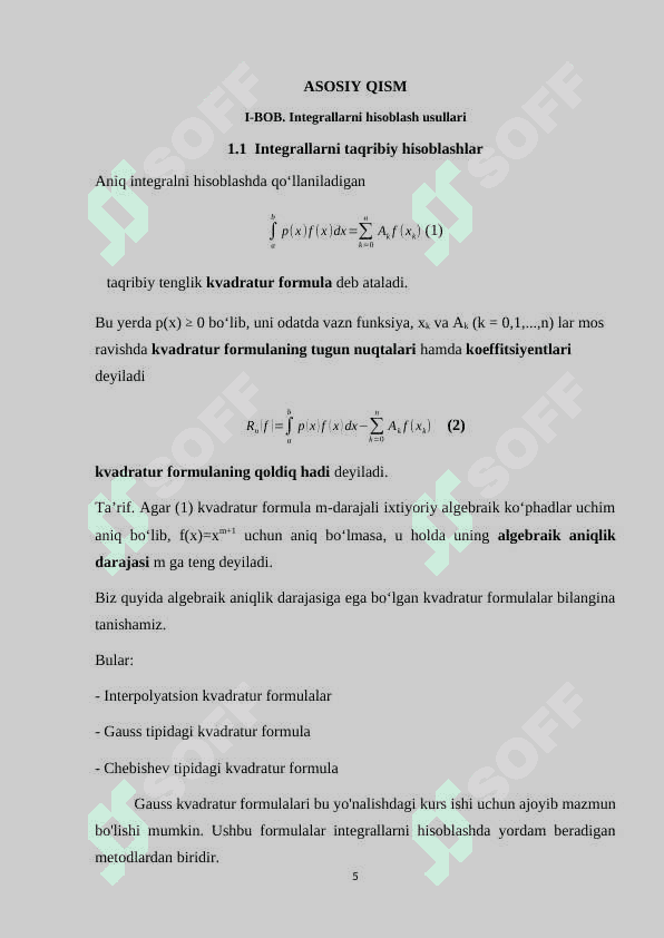 Integralni hisoblashning Monti Karlo usuli 5