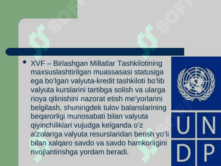 XALQARO VALYUTA MOLIYA VA KREDIT MUNOSABATLARI 3