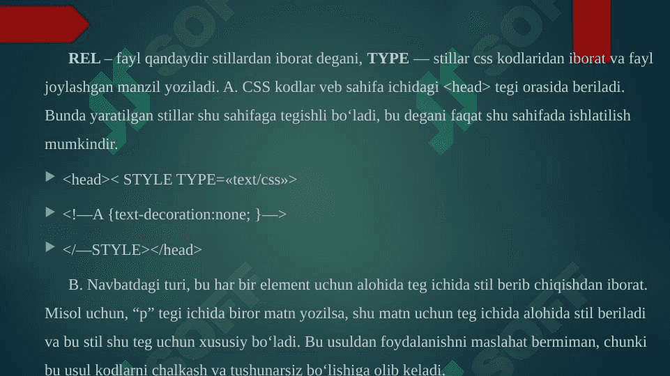 CCS ga kirish_HTMLga ulanish usullari 4