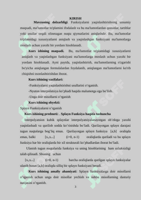 Splayn funksiyalar 3