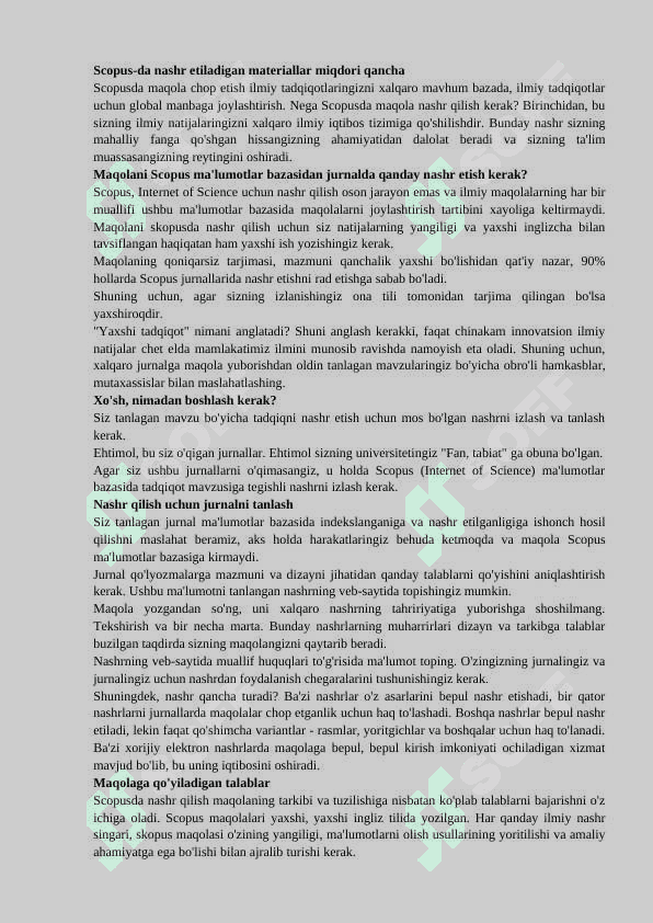 Nashriyotlarda maqola yoki teziz chop etish 2