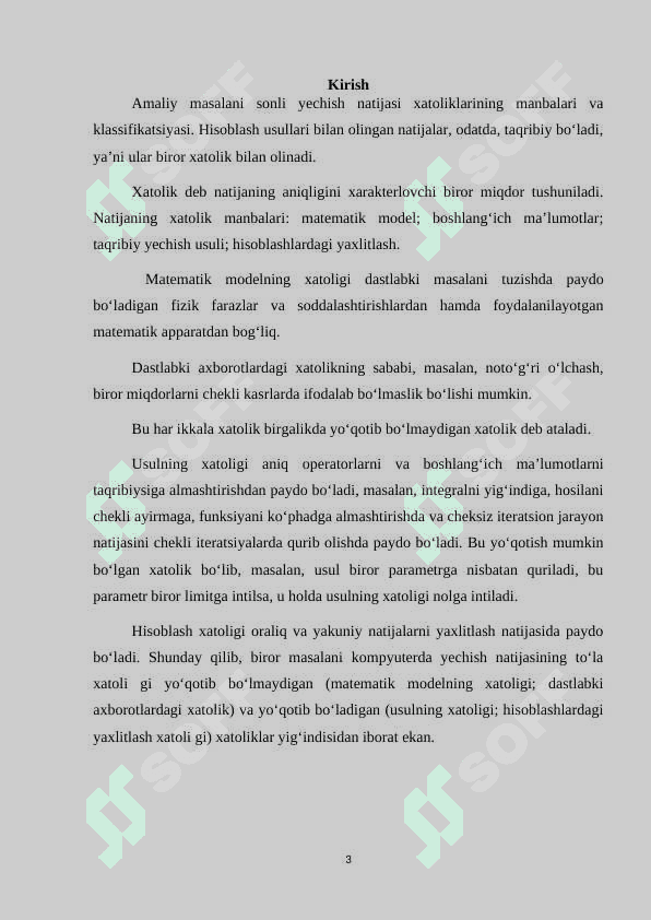 Xatoliklar va ularning turlari 3