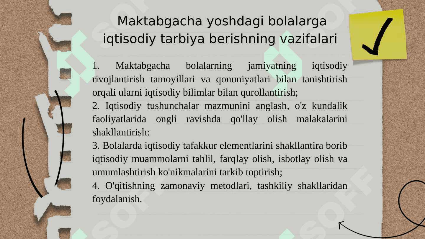 MAKTABGACHA YOSHDAGI BOLALARGA IQTISODIY TARBIYA BERISHNING NAZARIY ASOSLARI 8
