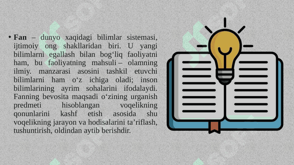 FAN – IJTIMOIY-MADANIY HODISA 3
