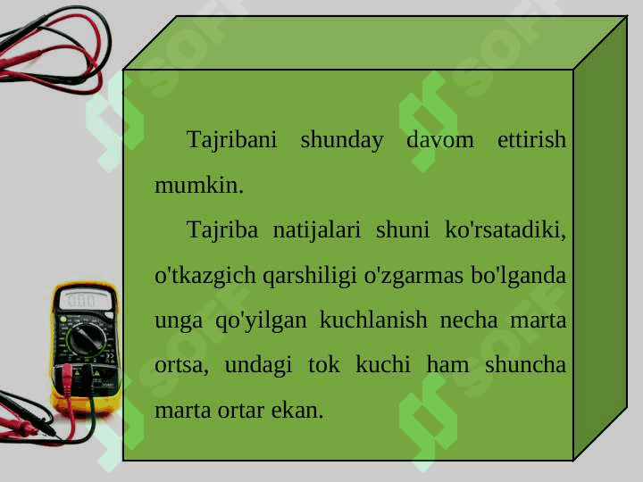 Zanjirning bir qismi uchun om qonuni 4