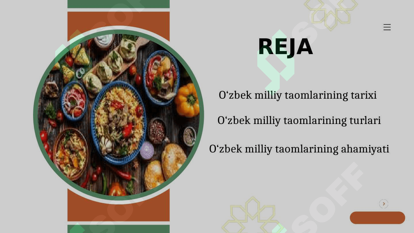 O`zbek milliy taomlari 2