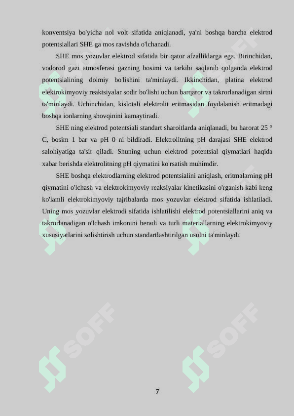 Elektrodlar potensialini aniqlash usullari. 7