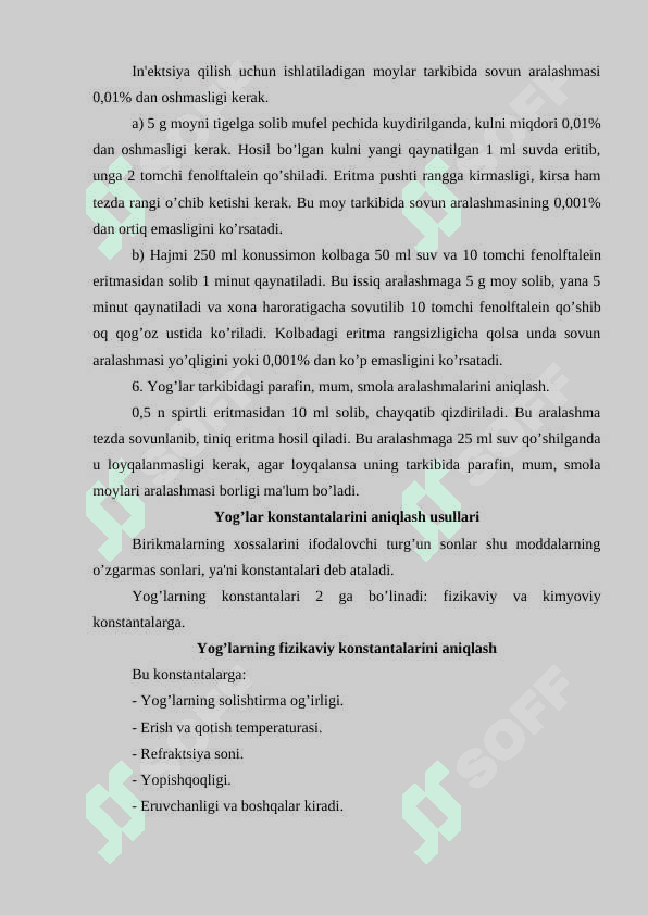 Paxta moyi va uning xususiyatlari 7