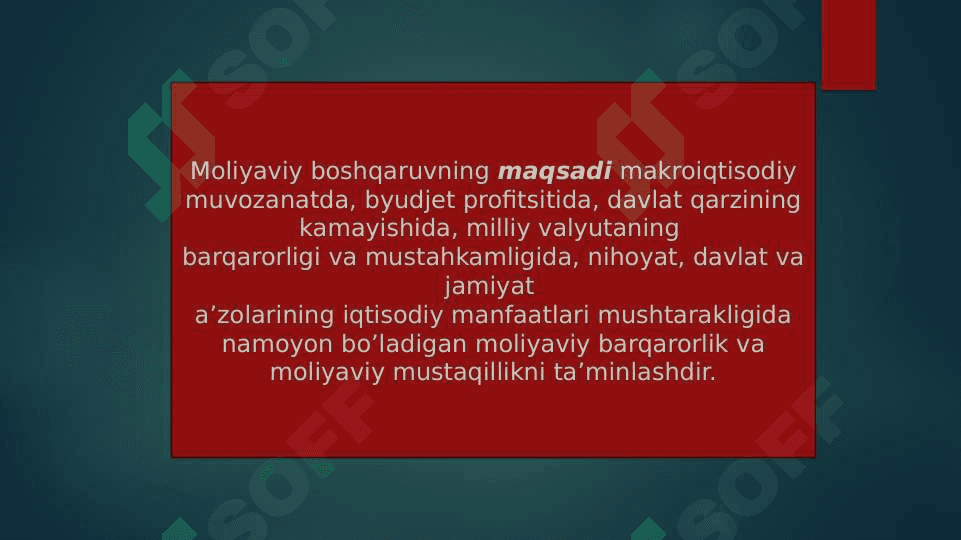 Moliyani boshqarish 6