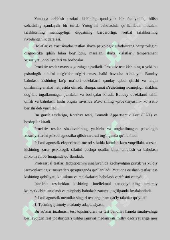 Psixologik testlashtirish 4