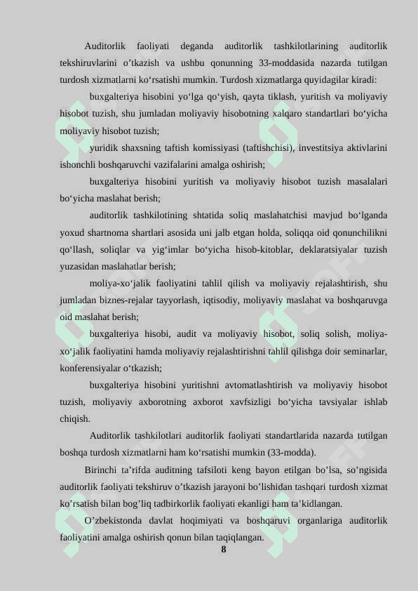 AUDIT FANINING PREDMETI VA METODI 7