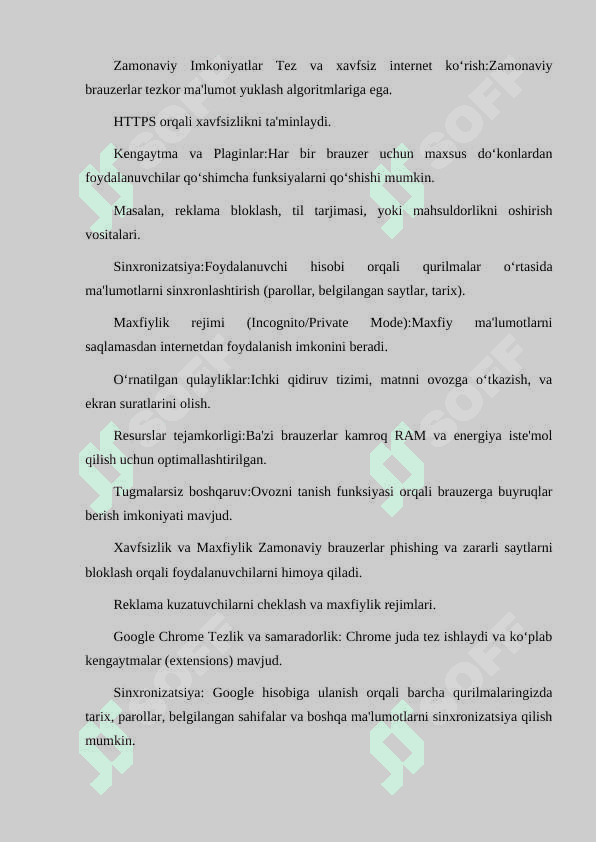 ZAMONAVIY INTERNET BRAUZERLARI VA ULARNING IMKONIYATLARI 8