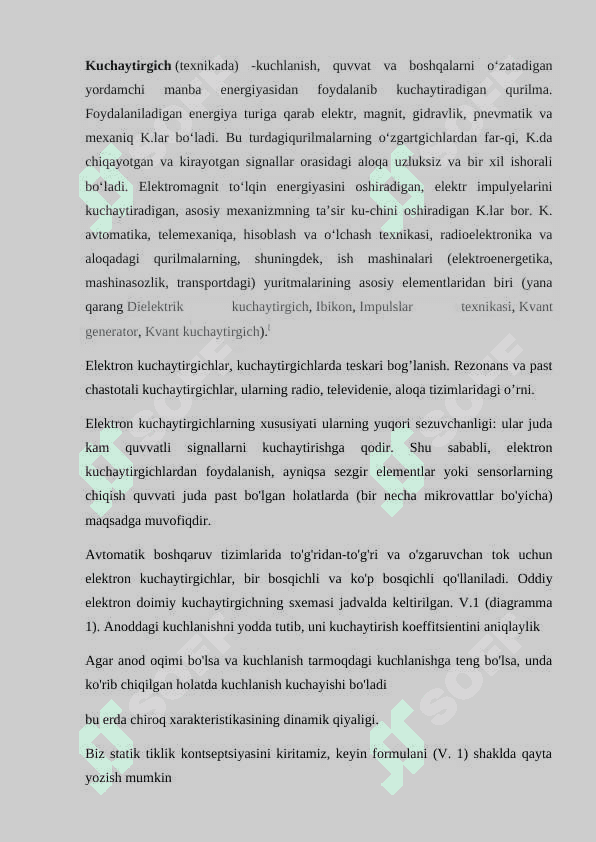 KUCHAYTIRGICHLAR 2