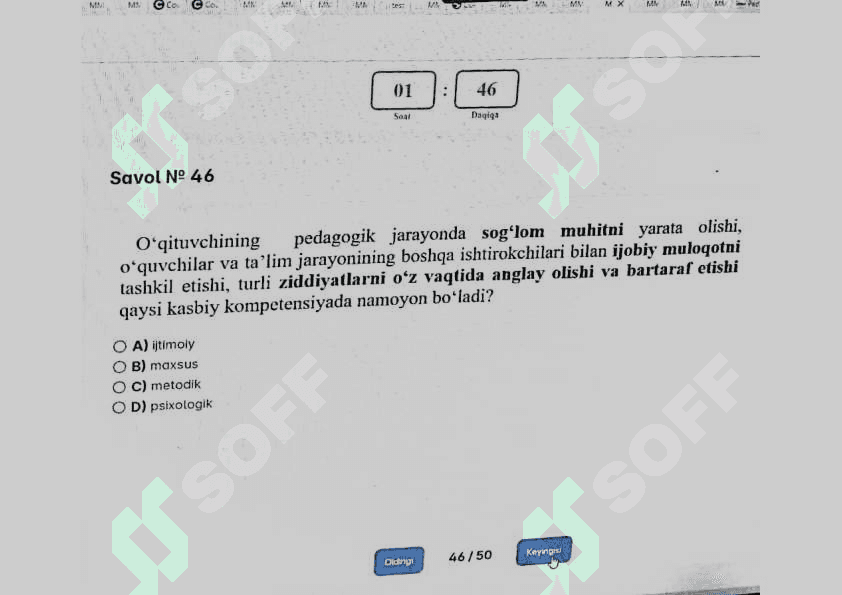 Ped mahorat test 6