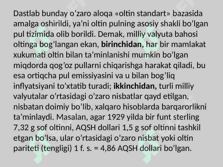 XALQARO VALYUTA-MOLIYA VA KREDIT MUNOSABATLARI 4