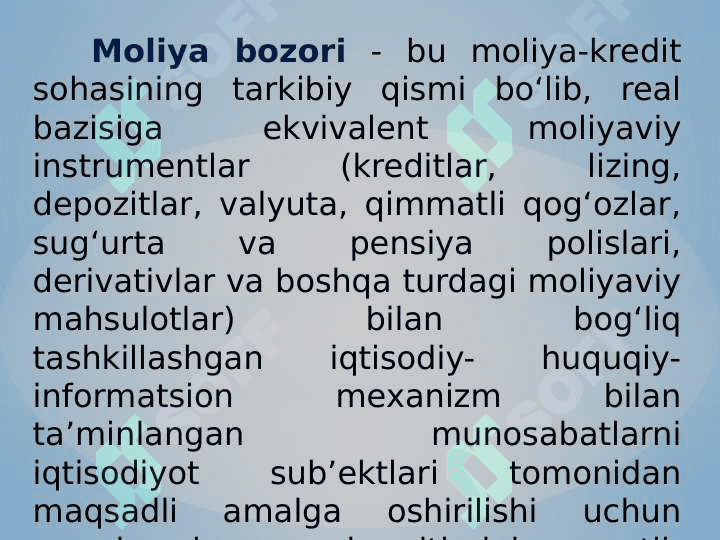Moliya bozori va instrumentlari 5