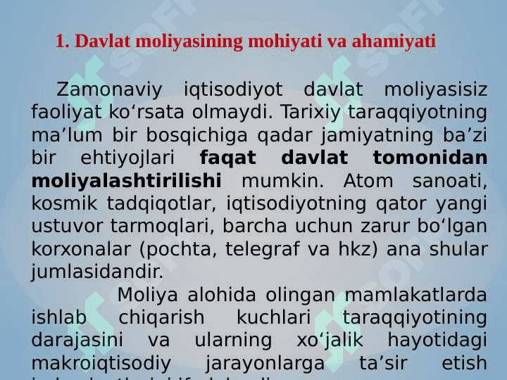 Davlat moliyasi 2