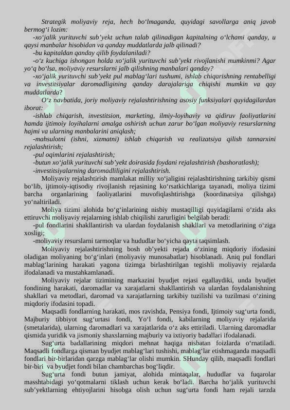 Moliyaviy rejalashtirish va prognozlashtirish 3