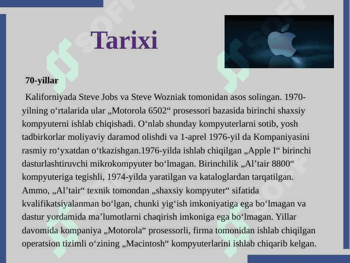 Apple kompaniyasi haqida 4