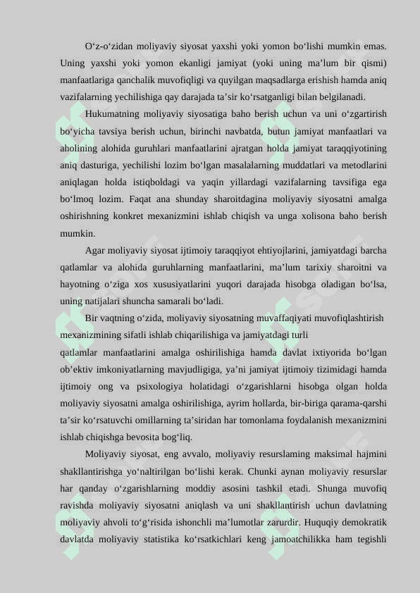 MOLIYA VA DAVLATNING VUJUDGA KELISHI 8
