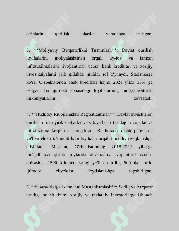 Investitsion qurilish faolyatining davlat tomonidan tartibga solinishi 4