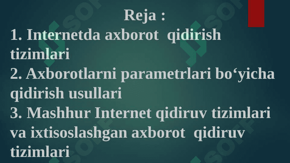 Internetda axborot qidiruv tizimlari 2