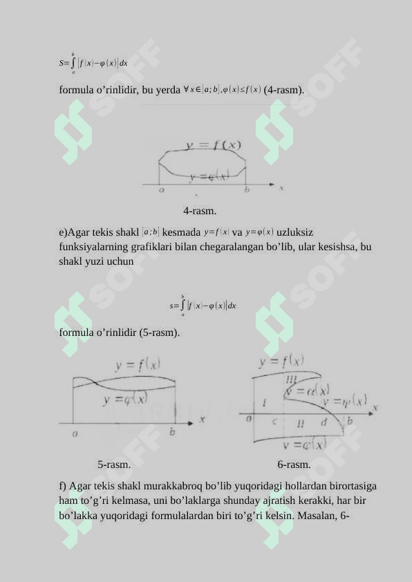ANIQ INTEGRALNING GEOMETRIK TATBIQLARI 4
