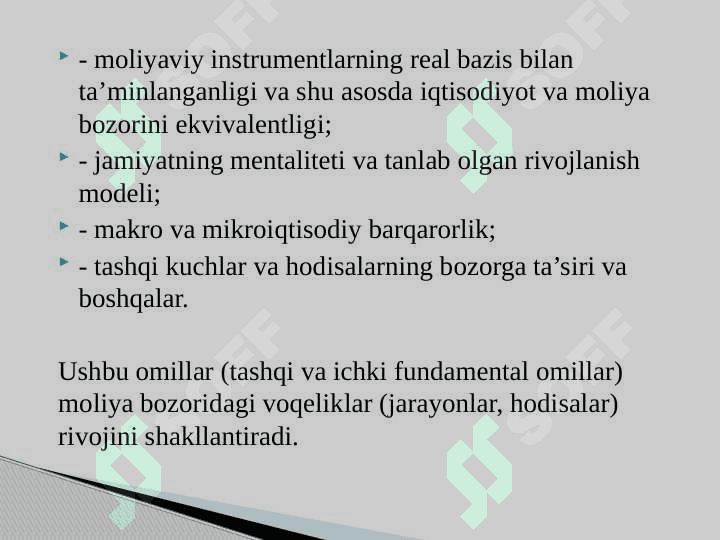 Moliyaviy bozorlar 7