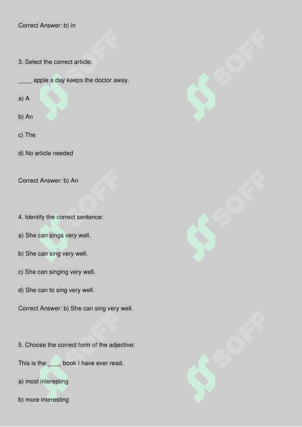 Ingliz tili test 2