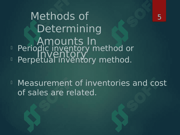 Sales of Costs 5