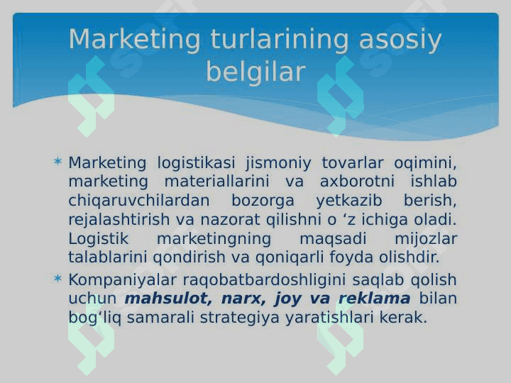 Marketing tizimi va sohasi 5
