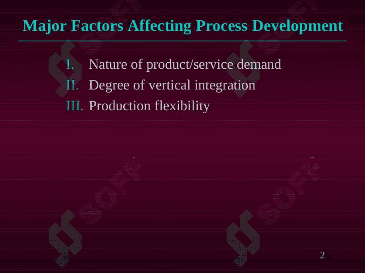 Process Development 2