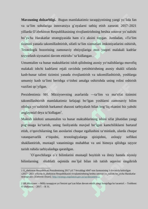 Yog`ochdan tayyorlanadigan buyumlar va mahsulotlarga xomashyo tanlash va tayyorlashda yog`och materiallarning xossalari va ishlatilishi o’rganish. 3