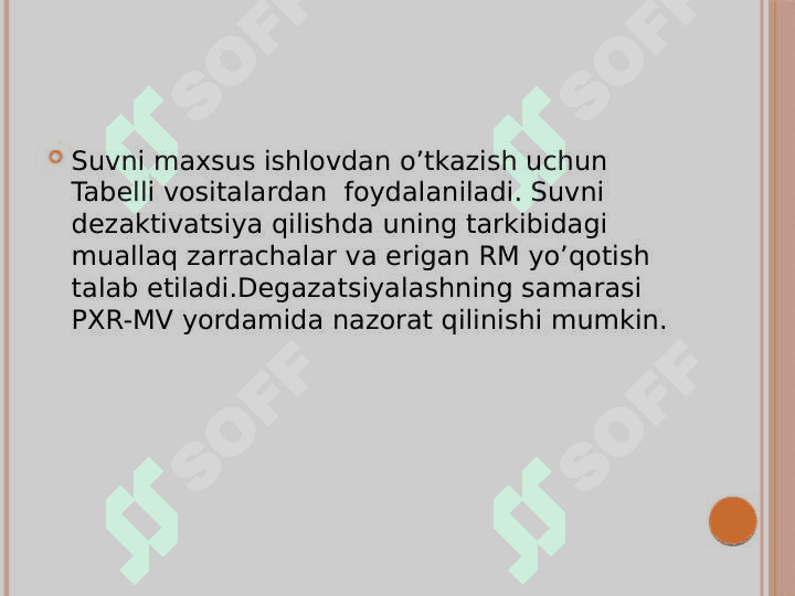 Ochiq suv manbalarini sanitar tavsiflash xaritasini tuzish 4