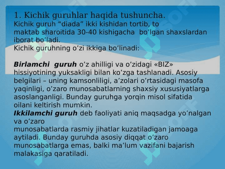 Referent guruhlar va ularning bola tarbiyasiga ta’siri. 3