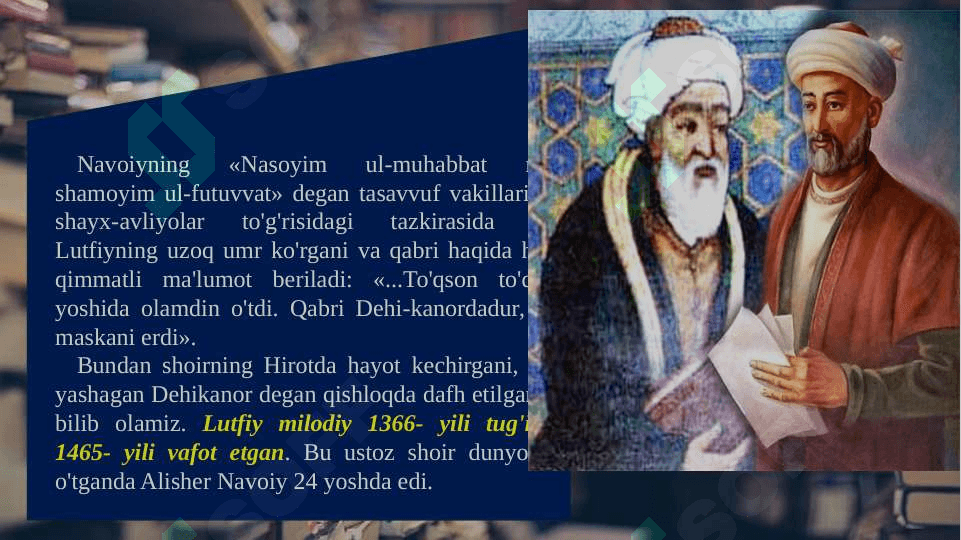 LUTFIY hayoti va ijodi 4