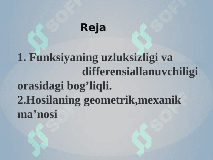 Funksiya uzluksizligi 2