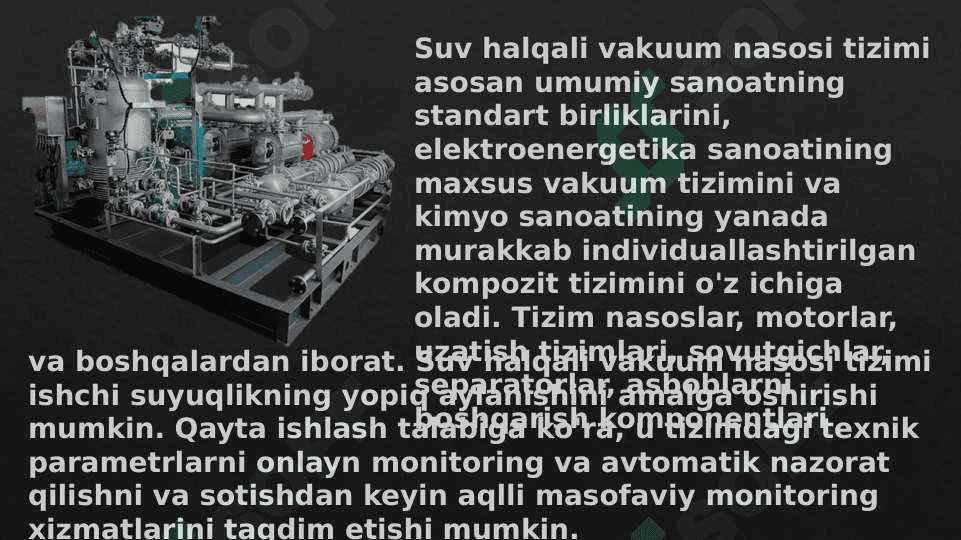 Suv halqali vakuum nasoslar 2