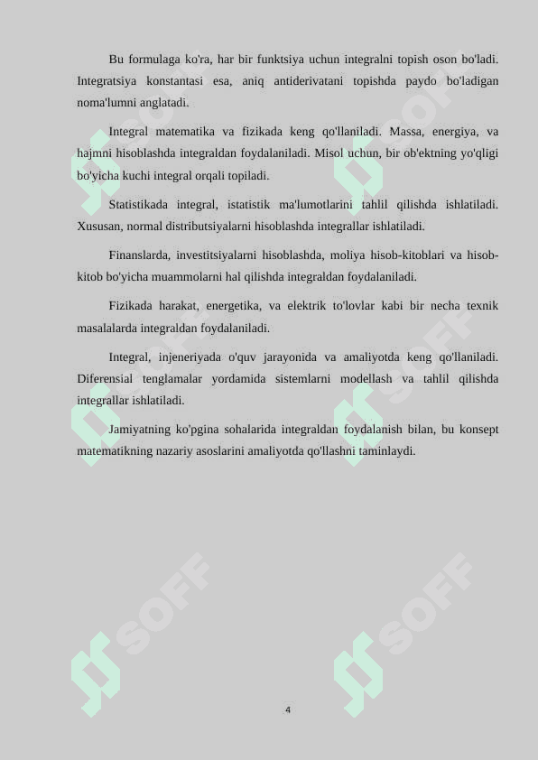 Mavzu: Integrallarni taqribiy hisoblash usullari. Simpson usuli. 4
