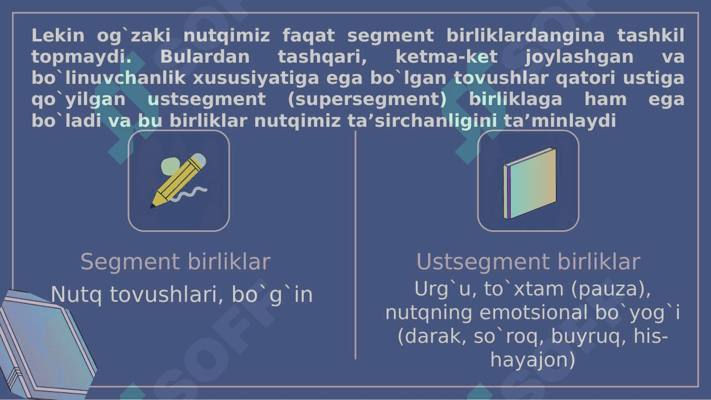 O’zbek adabiy tilida urg’u va ohang 6